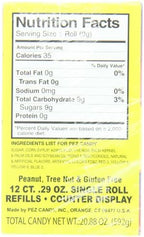 PEZ Original Fruit Candy Refills, 6-Count Roll, 0.29 Ounce (Pack of 12)