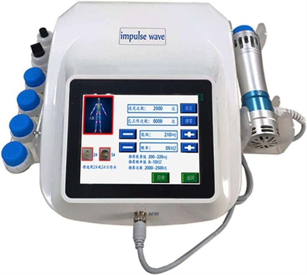 Extracorporeal Shockwave Therapy Machine, ED Shock Wave for Erectile Dysfunction & Treatment and Relieve Pain with 7 Massage Heads