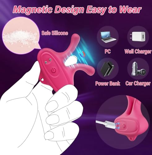 Nipple Clamps Viboators Sensory Toys Woman, Nipple Clips for Adult Women Play Adjustable Pressure Non Piercing Nipple Clips DNI88 (Pink) (Pink)
