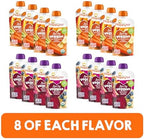 HAPPYTOT Organics Stage 4 Baby Food Pouches, Gluten Free, Vegan Snack, Love My Veggies, Fruit & Veggie Puree, Variety Pack, 4.22 Ounce (Pack of 16), Amazon Exclusive