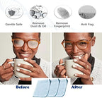 Anti-Fog Eyeglasses Cleaning Cloth, Anti Fog Wipe for Glasses Goggles Motorcycle Helmet Camera Lens, Reusable 500 Times(3 Packs)