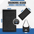 Acupressure Mat and Pillow Set, Mat with HIPS Spikes for Back/Neck Pain Relief, Sciatic, Headache, Stress and Muscle Relaxation