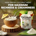 Gya Tea Co USDA Organic Coconut Milk Powder 1.1lb (17.64 Oz) - Blends Smoothly, Delicious Keto-Friendly Dairy Free Vegan Creamer for Coffee, Tea, Smoothies, Baking & Curry. Non-GMO, Gluten Free