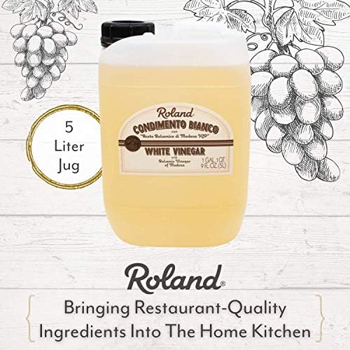 Roland Foods Condimento Bianco with Balsamic Vinegar of Modena, White Vinegar, 5-Liter Jug