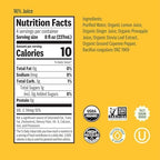 Suja Organic Ginger Love Cold Pressed Juice Drink, Refreshing Ginger Lemonade, excellent source of antioxidant vitamin C, 32 fl oz Bottle