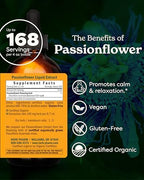 Herb Pharm Certified Organic Passionflower Liquid Extract - 4 Fl Oz