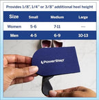 PowerStep Adjustable Heel Lift, Adjustable Adult Heel Cushion, Relief for Heel Spurs & Heel Pain, Achilles Tendonitis, Post Surgical Foot Support, Made in the USA (1 Heel Cushion)