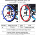 24Inch Wheelchair Push Rim Covers 1 Pair Non-Slip Wear-Resistant Hand Push Non-Slip Hand Push Cover Improve Grip and Traction, Easy to Take of and Clean,4,22 Inch