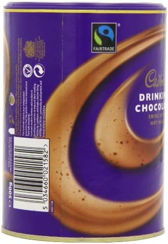 Cadbury Drinking Hot Chocolate 500 g (Pack of 3)