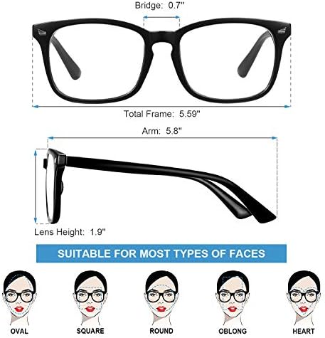 Okany Blue Light Blocking Glasses for Women Men Fashion Computer Screen Gaming TV Phones Anti Eyestrain & UV Glare Glasses
