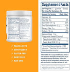 NativePath MCT Oil Powder Supplement - Unflavored MCT Powder with Keto-Friendly C8 MCTs. Free of Dairy, Gluten and GMOs, 25 Servings