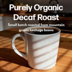 Maud's Purely Organic Low Acid Decaf Medium Roast Coffee Pods – Swiss Water Processed – 16ct | Lab Tested for Mold, Mycotoxins, Heavy Metals & Pesticides | Compatible with Keurig K Cup Maker