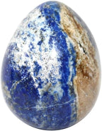 Jet Lapis Lazuli Egg 2 Inch – Natural Healing Crystal Stone for Meditation, Reiki, Chakra Balancing, Energy Cleansing, Spiritual Gifts & Home Decor