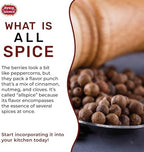 Allspice Whole Berries 5 Ounce Bag - by Spicy World (All Spice) | All Spice Pimento Jamaica Pepper for Cooking & Seasoning | Versatile Berry for Curries, Soups and even Pastries