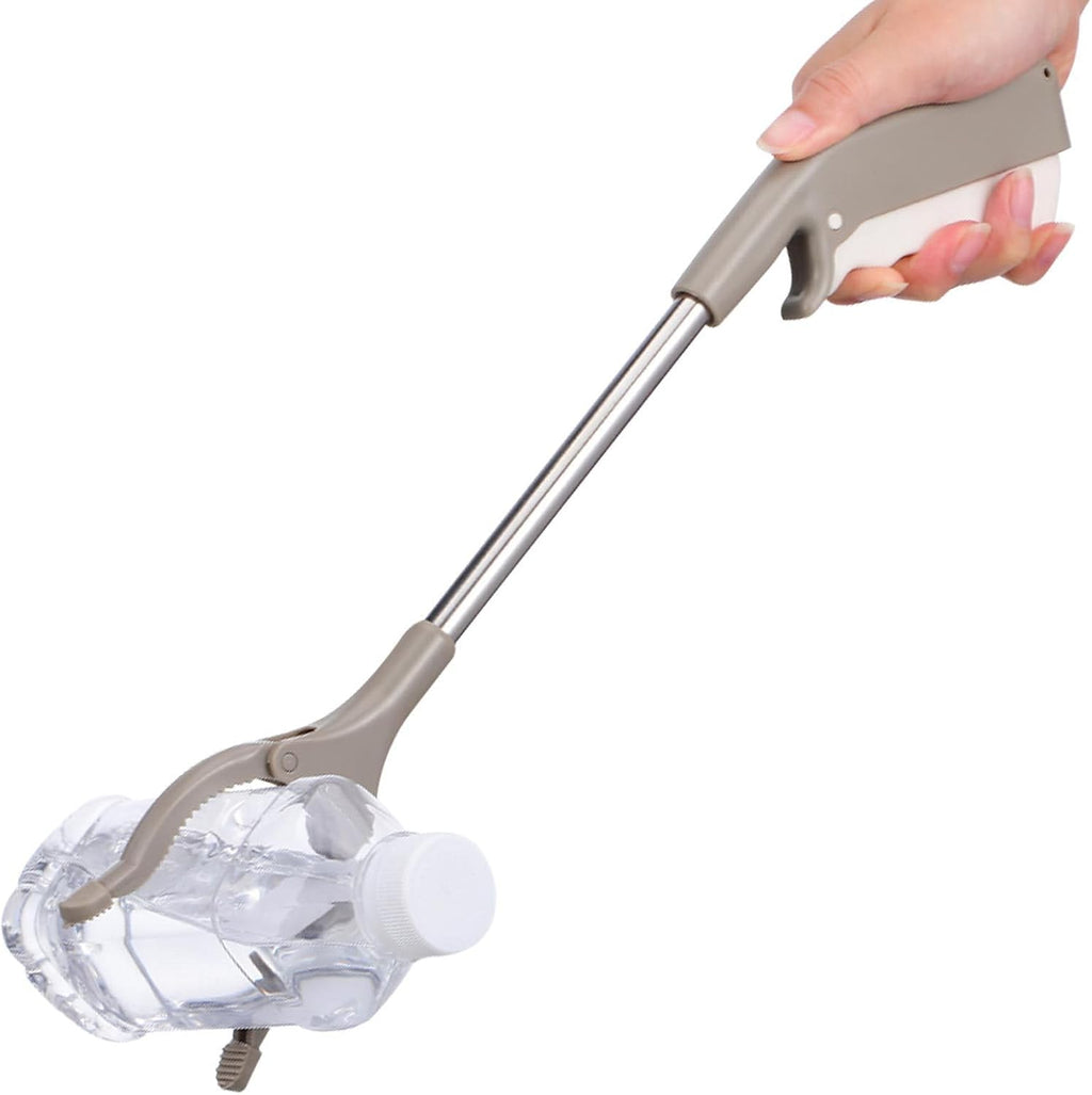 DOITOOL 40cm Stainless Steel Trash Picker Clamp, Rubbish Grabber Tool with Non-Slip Handle, Waste Pickup Tool for Sanitation and Outdoor Cleaning