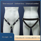 Chastity Belt Male Sissy Belts Chasity Device Anti-Off Auxiliary Chastity Strap Cage Sex Furniture Toys for Men (Black Three-Way Belt)