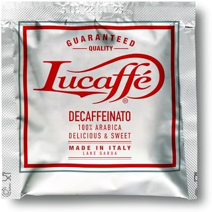 Lucaffe' 100% Arabica Decaf 40 ESE Espresso pods in Bulk Packaging (Pack of 1)