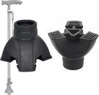 Non-Slip Rubber End Tips for Walking Canes, Sticks, and Crutches - Self-Standing Bottom Rubber Cover for Enhanced Stability and Grip - Tripod Ferrules for Secure and Safe Use