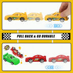 Yulejo 38 Pcs Racing Car Cake Decoration with Race Car Cake Topper Wheel Checkered Racing Flag Cupcake Topper Black Birthday Cake Topper Race Birthday Party Supplies Themed Party Favor for Kid