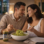 Casa Rinaldi Pesto alla Genovese in Olive Oil – Italian Genoese Basil Pesto Sauce – Ready-to-Use Italian Gourmet Condiment (180g)