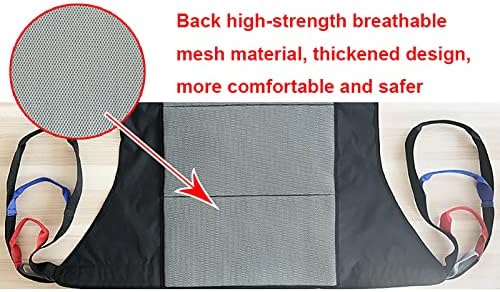 Transfer Nursing Sling Toileting Sling for Hoist, Hoist Sling Stair Transfer Belt Full Body Lifting Harness Lift Equipment for Elderly Disabled