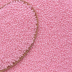 CandiJumpin 2mm Edible Pink Pearls, Baby Pink Nonpareils Sprinkles Small Pearl Sprinkles for Cake Decorating Mini Sugar Pearls for Baking Baby Shower Party Wedding Christmas Supplies 3 OZ