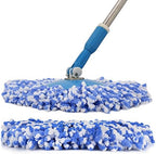 3 Pack 360° Spin Magic Mop Replacement Head, Round Shape Standard Size Microfiber Mop Head Refills for Hurrica Mopnado EGOFLEX Hapinnex Casabella and Other Brands