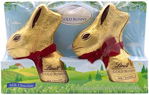 Lindt Milk Chocolate Gold Bunny Duo 14 oz (200grx2)