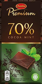2 Bars x 100g of Marabou Premium Mint - Original - Swedish - Dark Chocolate - 70% Cocoa
