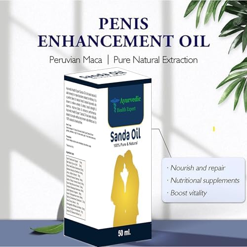 Sanda Oil 50ml | 100% Pure & Natural Ayurvedic Massage Oil for Men | Enhances Strength, Stamina & Vitality | Herbal Formula Oils 50 Ml Pack of 1 1.6oz