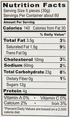 Roland Foods French Eventails, 45 Degree Fan Wafers, Sourced in the USA, 60-Ounce Tin