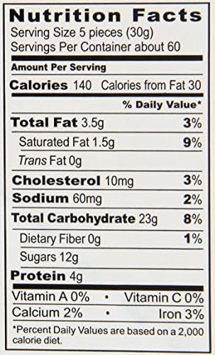 Roland Foods French Eventails, 45 Degree Fan Wafers, Sourced in the USA, 60-Ounce Tin