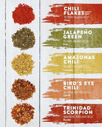 TIMBER TASTE® Hot Chili Gift Set for Women [UP TO 600,000 SCOVILLE] - 5 Gourmet Spicy Seasoning Blends | Pepper Cooking Collection | Spice Sampler | Spicy Food Picks for Adults | Chili Pepper Flakes
