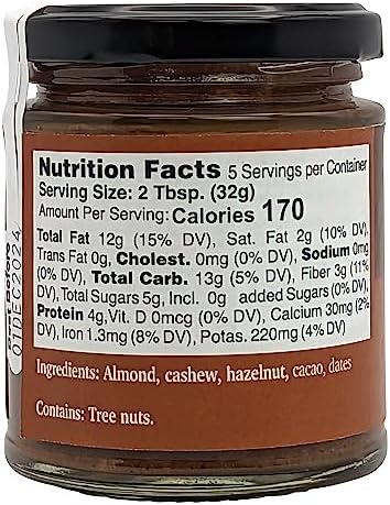 Nutural World - Crunchy Nutty Chocolate Spread 6 Oz (170g)