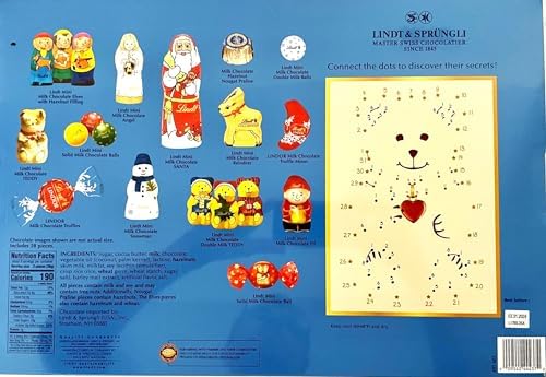 Lindt Christmas Advent Calendar 2023, Assorted Chocolates, 10.2 OZ, sealed.