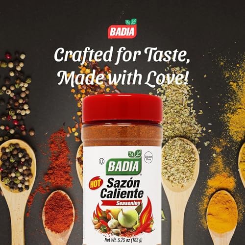 Badia Sazon Caliente 5.75 oz – Latin Inspired Spicy All Purpose Seasoning – Gluten Free
