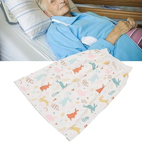 Adult Diaper Skirt,Wearable Incontinence Bed Pad,Washable Leakproof Pad with Highly Absorbency,Use for Menstrual Period,Bedwetting (L)