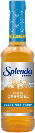 Splenda Coffee Syrup, Salted Caramel, Sugar Free, Flavored Liquid Syrups for Drinks, 750 ml Bottle