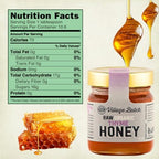 Village Batch Raw Organic Thyme Honey 8.5oz (Pack of 1) Jar from Mycenae, Unheated and Unpasteurized Greek-Honey, Light Amber, Rich Flavor and Intense Floral Aroma