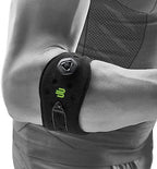 Bauerfeind Adjustable Sports Elbow Strap - Single, Black, One Size - Forearm Pain Relief from Golfers and Tennis Elbow - Five Point Pad for Direct Pressure on Tendon - Boa Closure System