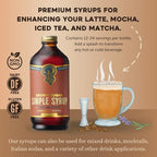 Portland Syrups Brown Sugar Simple Syrup - Drink Mix for Crafting Cocktails, Sugar Syrup for Drinks, Simple Syrup for Coffee, Mocktails, Baking, 12 oz, 24 Servings (Pack of 2)