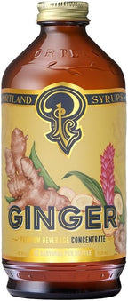 Portland Syrups Authentic Ginger Syrup - Premium Beverage Concentrate for Cocktails, Mocktails, Sodas, and More - Organic Ginger and Cane Sugar - 12oz bottle, 12-24 servings (Pack of 1)