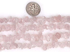 HAAMIIQII 5-8mm Natural Rose Quartz Chips Beads Crystal Irregular Chip Stones Loose Gemstone Beads for Jewelry Making Strand 30 Inch