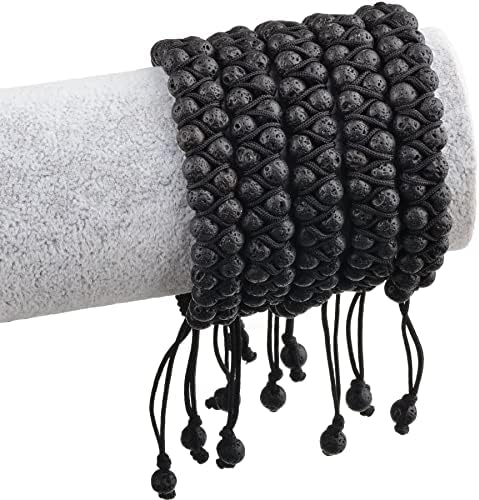 MASSIVE BEADS Double Layer Natural Chakra Healing Power Crystals Macrame Bracelet Yoga Stone Beads Gemstone Meditation Relax Anxiety Bangle for Unisex Women Men