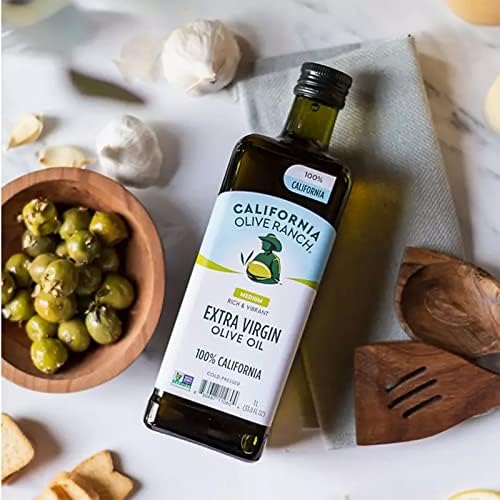 California Extra Virgin Olive Ranch Oil 33.8 oz each 2 Pack by Qualitatt