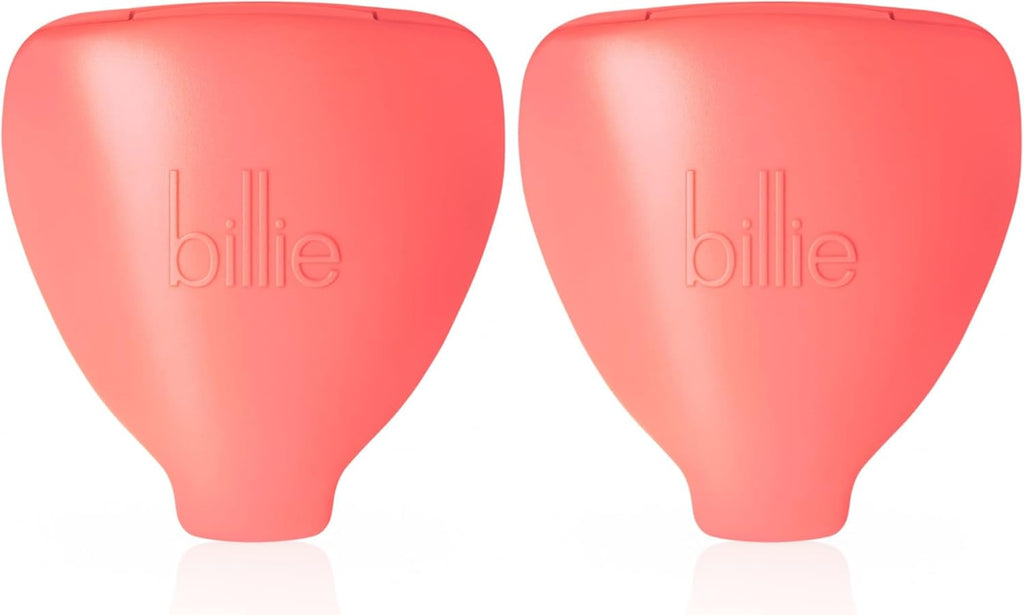 Billie 5-Blade Women’s Razor Travel Case - Coral (Pack of 2)