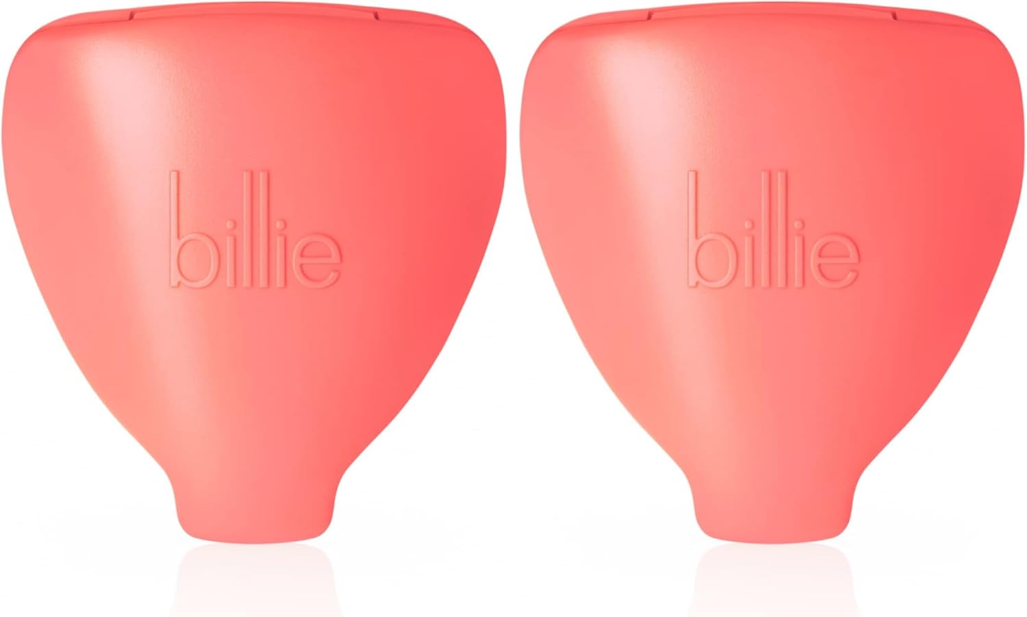 Billie 5-Blade Women’s Razor Travel Case - Coral (Pack of 2)