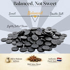 deReuze Black Licorice Candy Authentic Dutch Coins, Firm & Lightly Salted European Import, 2 x 1 lb Bulk Bags for True Licorice Lovers