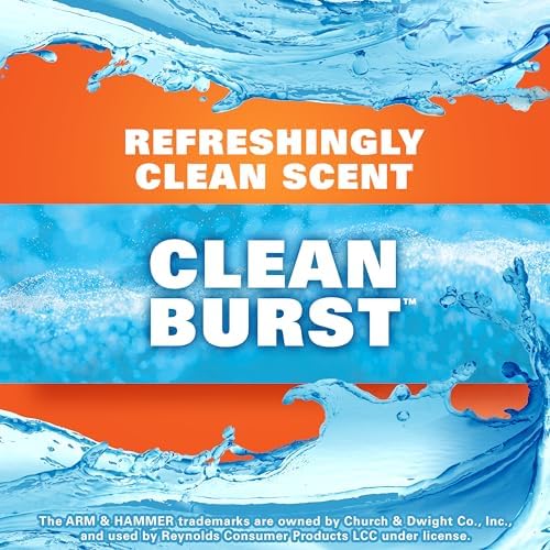 Hefty Ultra Strong 13 Gallon Trash Bags, Black Tall Kitchen Trash Bags 13 Gallon Size, Break Resistant Drawstring Enclosure, Continuous Odor Control, Blackout, Clean Burst Scent, 40 Bags