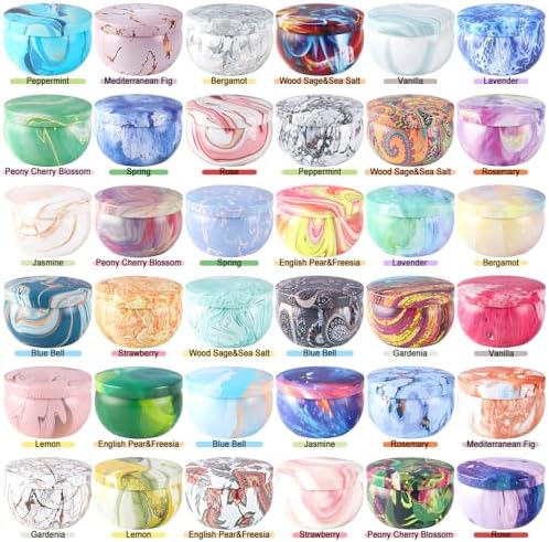 36 Packs Scented Candles Gift Set, Fragrances Candle for Women, 2.5 OZ Portable Jar Candle for for Spa, Yoga, Bath, Aromatherapy, Stress Relief.